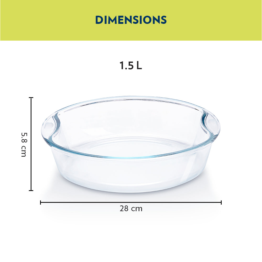 Borosil EasyGrip Round Cake Dish