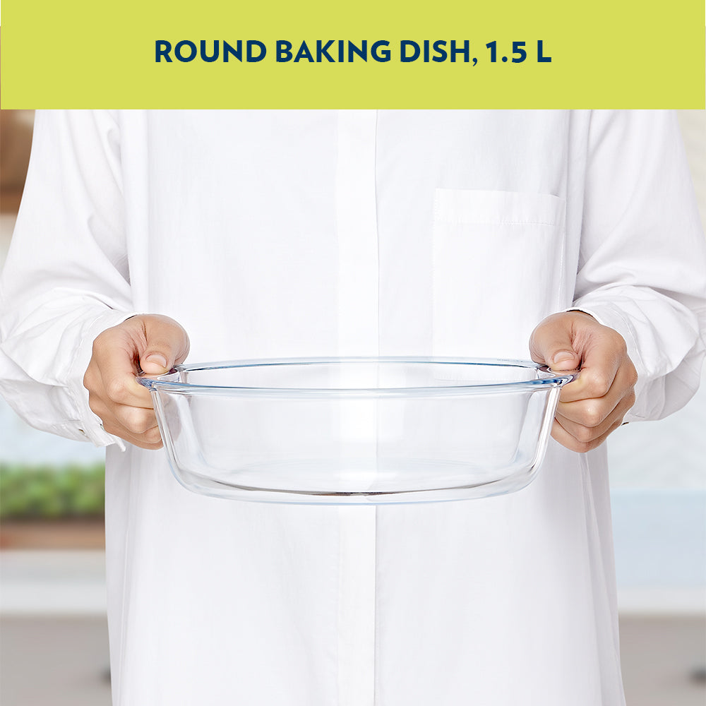 Borosil EasyGrip Round Cake Dish