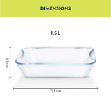 Borosil EasyGrip Rectangular Dish