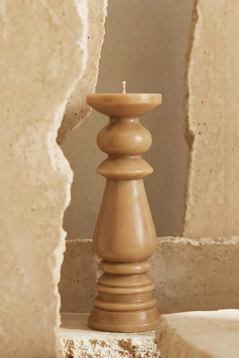 Doft Oatmeal Modern Pillar Candle