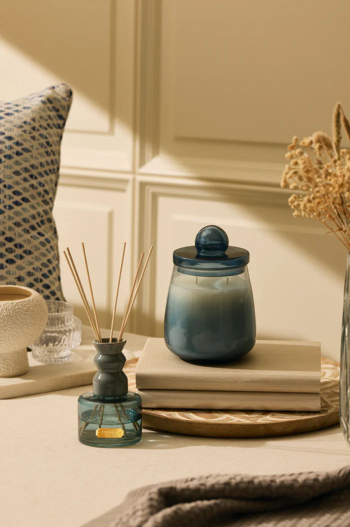 Doft Cosmic Set - Candle (M) & Diffuser | Blue | Balmy Bergamot