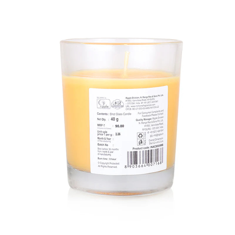 IRIS Shot Glass Candle - Mango Sorbet 40gm