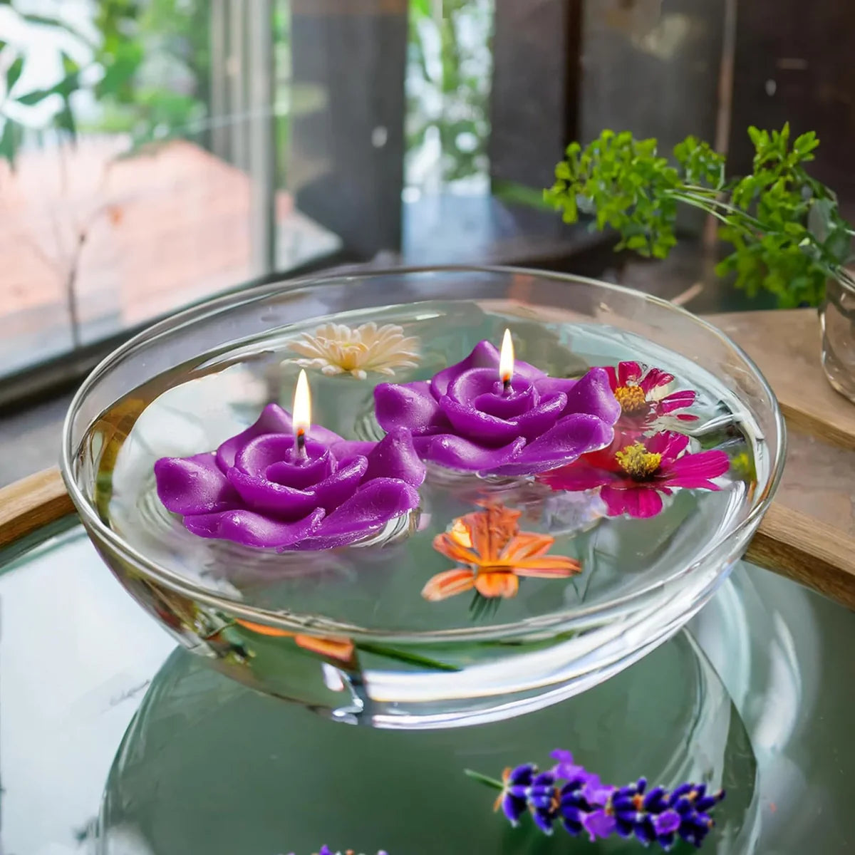 IRIS Lavender Floater Candle 20GM