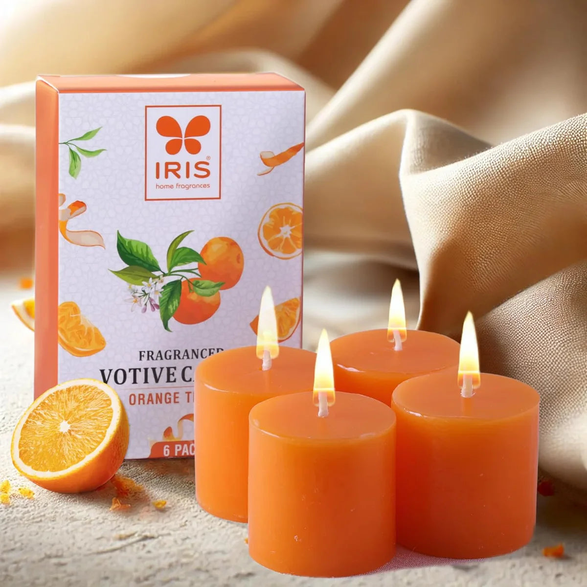 IRIS Orange Truffle Votive Candles 32gm
