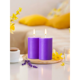 IRIS Lavender Fragranced Pillar Candles 120gm