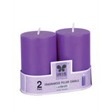 IRIS Lavender Fragranced Pillar Candles 120gm