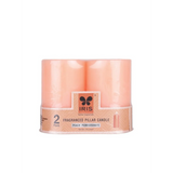 IRIS Peach Pomegranate Fragranced Pillar Candles 120gm