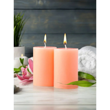 IRIS Peach Pomegranate Fragranced Pillar Candles 120gm