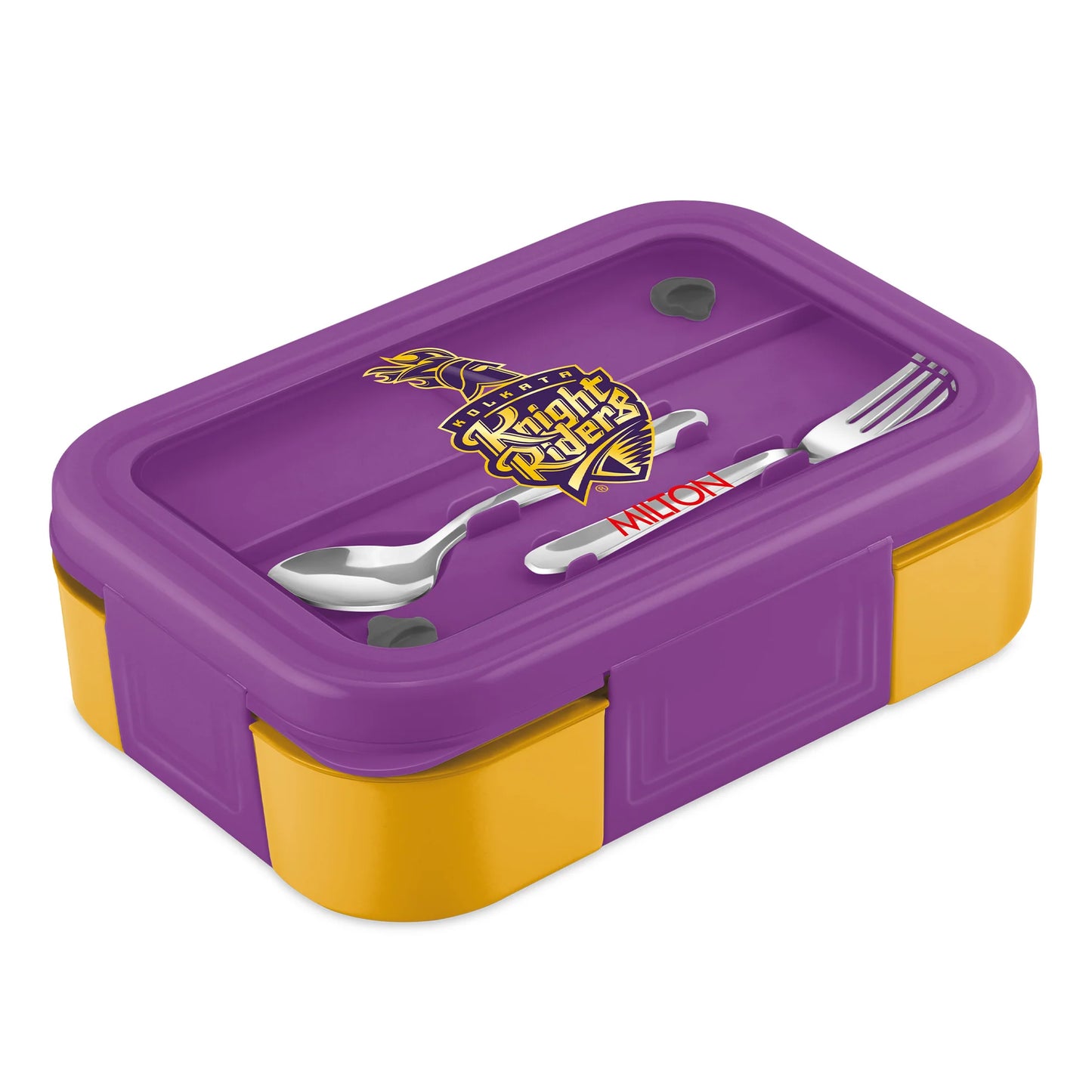 Milton Sports Ethan 3 UV Printing Steel Thermoware Lunchbox Gold  650ML