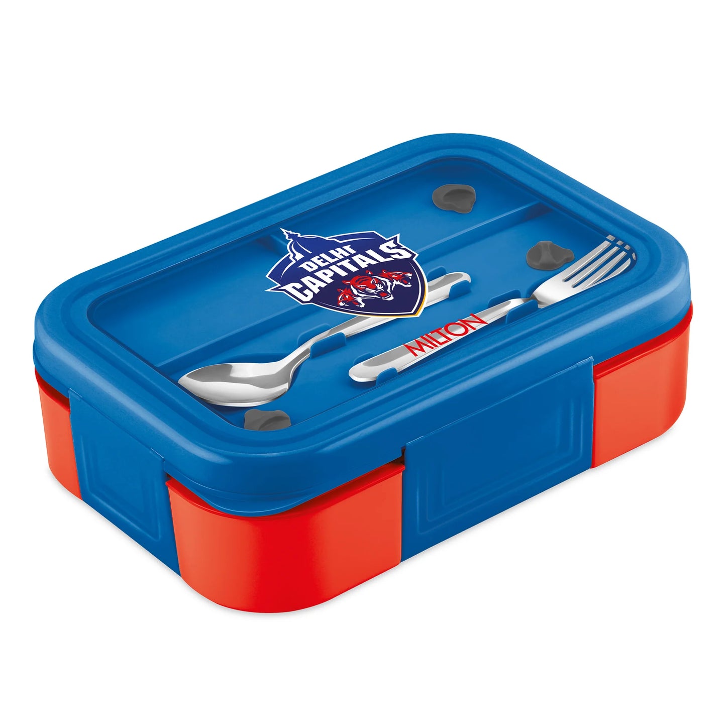 Milton Sports Ethan 3 UV Printing Steel Thermoware Lunchbox Red 600ML