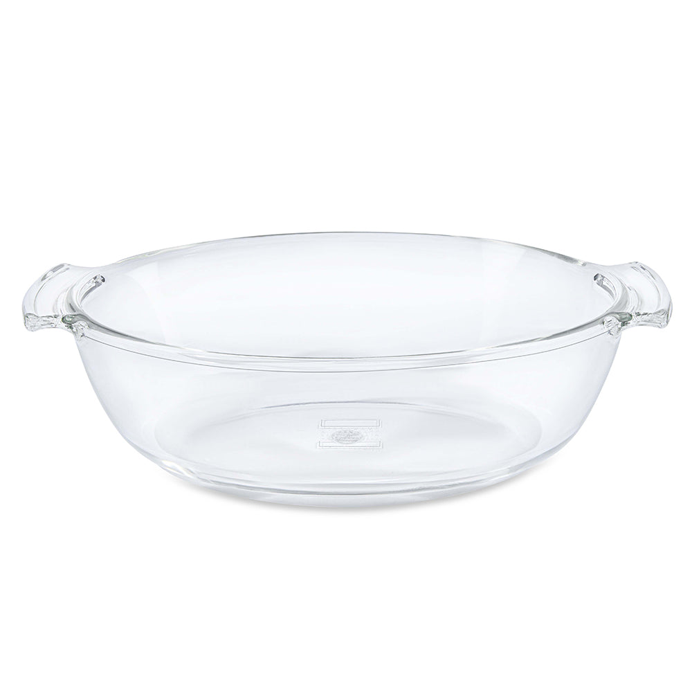 Borosil Deep Oval Casserole with Handle, 1.3L