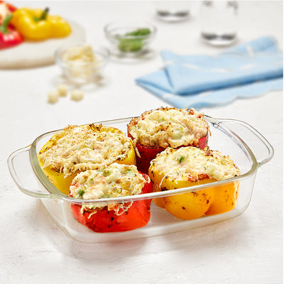 Borosil Deep Rectangular Dish, 1.5L