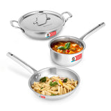 Wonderchef Venice Triply Stainless Steel 2.5mm,set of 4pc