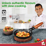 Wonderchef Pre-Seasoned Ferro Light 20cm Cast Iron Fry Pan | 800 ml |