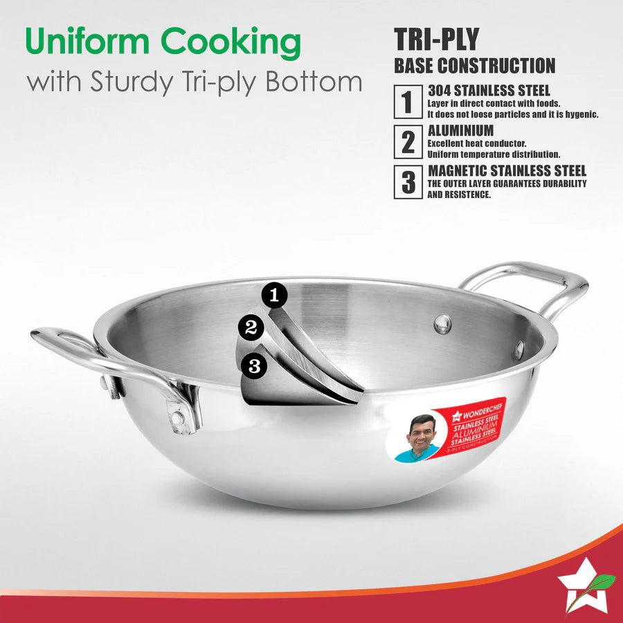 Wonderchef Venice Triply Stainless Steel 3 Pc