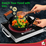 Wonderchef Pre-Seasoned Ferro Light Kadhai  24cm ,2.3L
