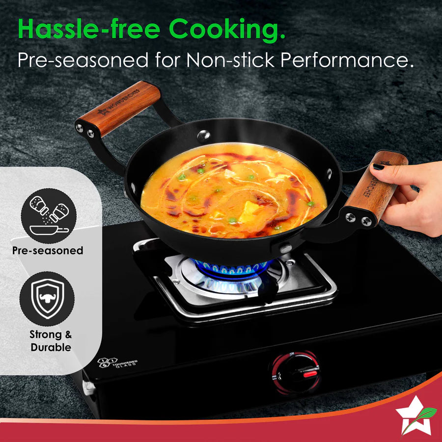 Wonderchef Ferro Light-weight Cast-iron Kadhai