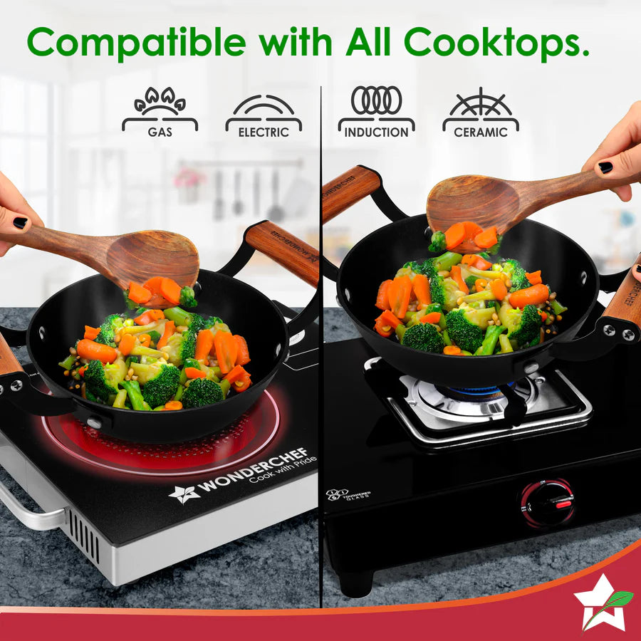Wonderchef Ferro Light-weight Cast-iron Kadhai