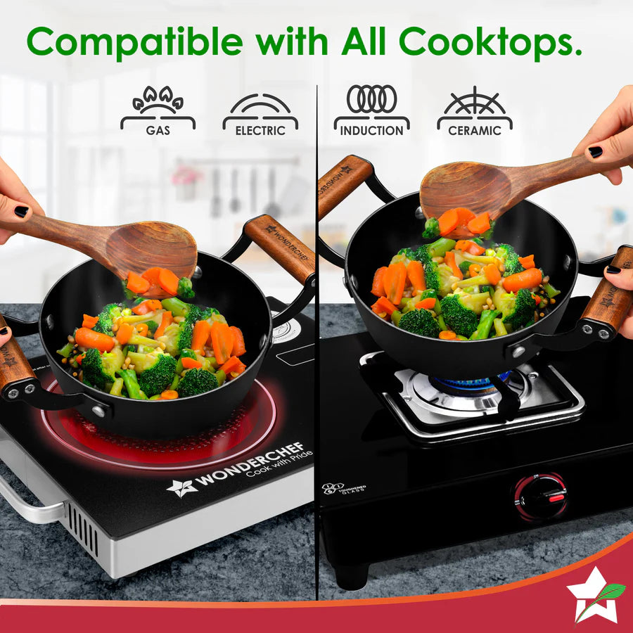 Wonderchef Ferro Light-weight Cast-iron Deep Kadhai