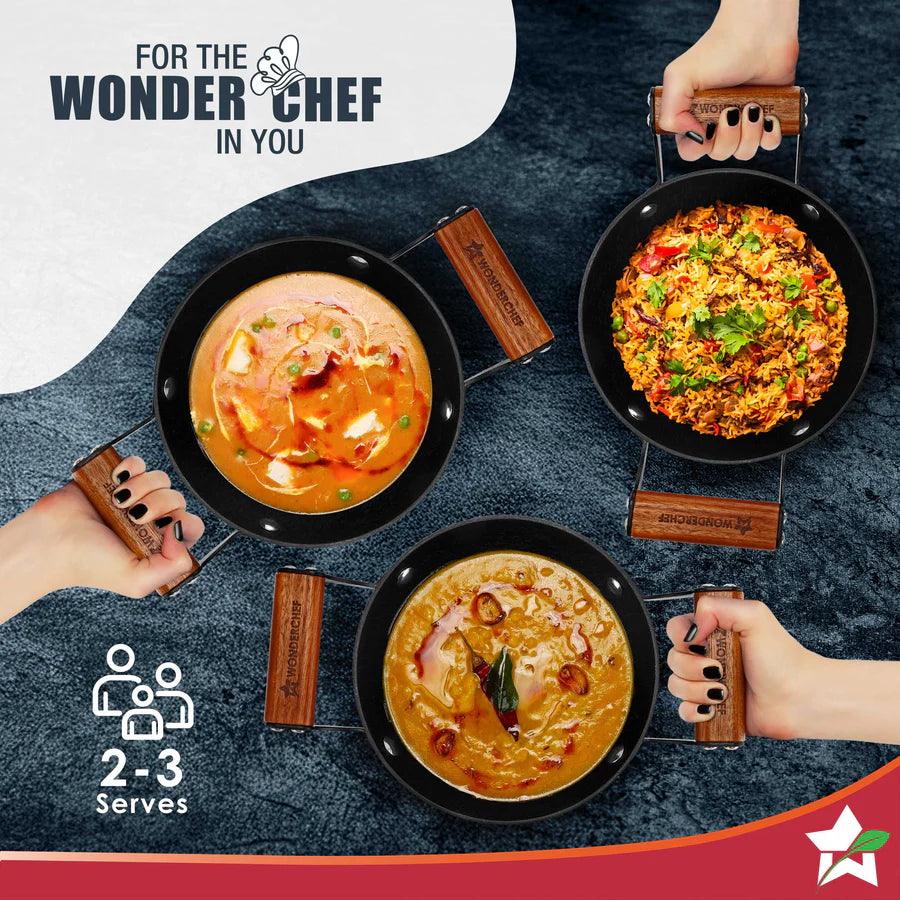 Wonderchef Ferro Light-weight Cast-iron Deep Kadhai