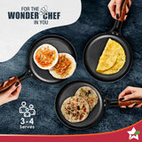 Wonderchef  Ferro Light-weight Cast-iron Dosa Tawa, 26cm