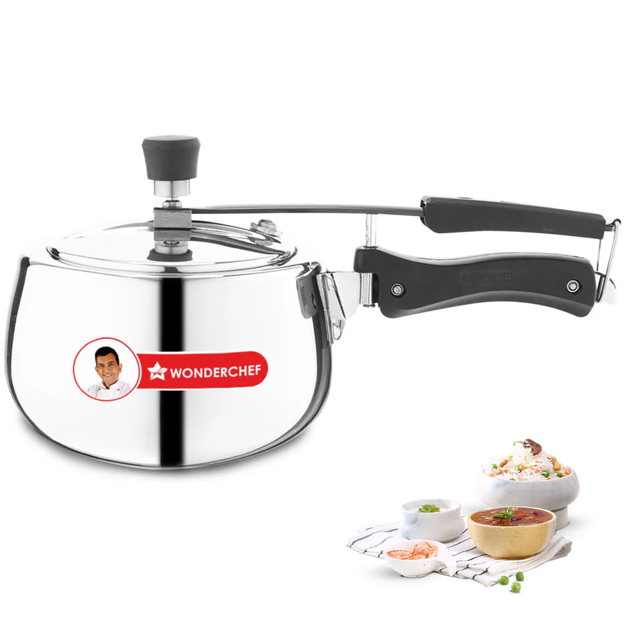 Wonderchef Nigella Triply Stainless Steel Inner Lid Pressure Cooker