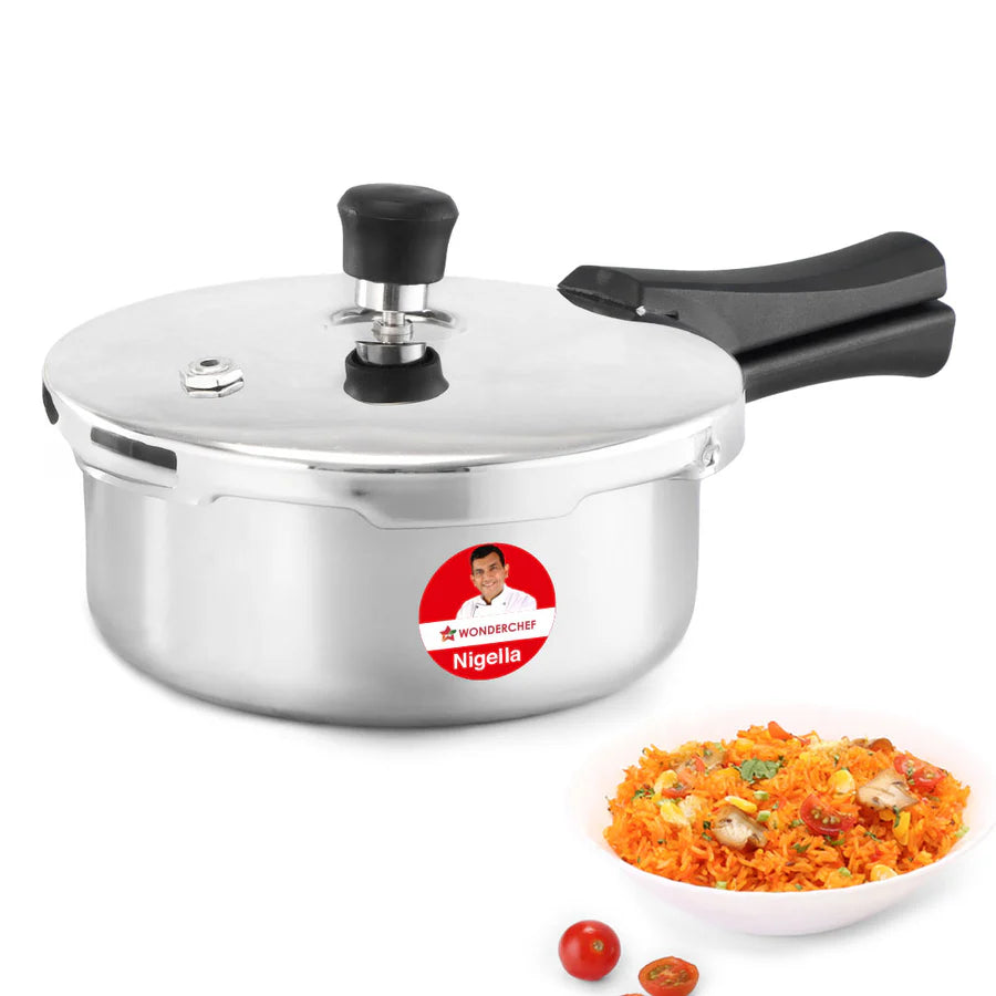 Wonderchef Nigella Triply Stainless Steel Outer Lid Pressure Cooker