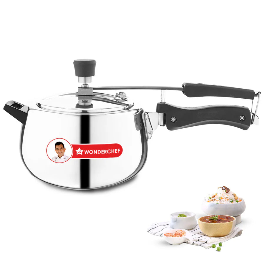 Wonderchef Nigella Triply Stainless Steel Inner Lid Pressure Cooker