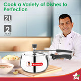 Wonderchef  Nigella Triply Stainless Steel Inner Lid Pressure Cooker 2L