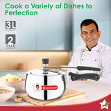 Wonderchef Nigella Triply Stainless Steel Inner Lid Pressure Cooker