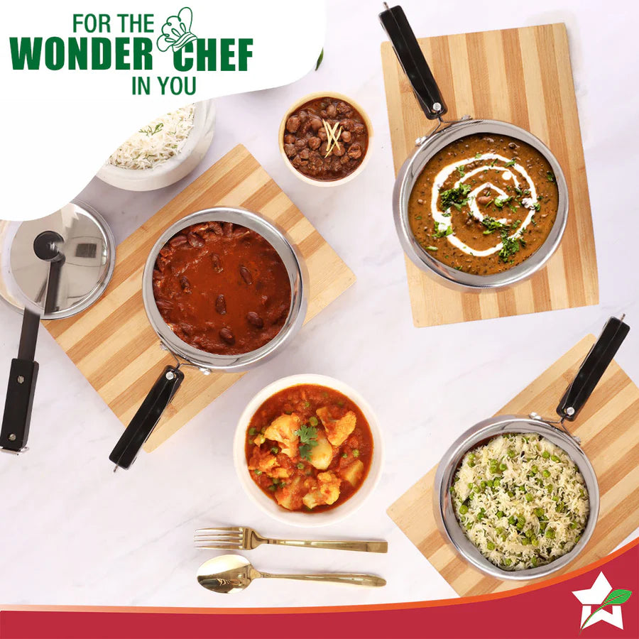 Wonderchef Nigella Triply Stainless Steel Inner Lid Pressure Cooker