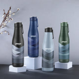 Pexpo  Infinity Art Hot & Cold Water Bottle  Grey-Wave Print 750 ML