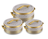 Milton Insignia Casserole Beige Jr Set of 3 - 400 ML/ 750 ML/ 1250 ML