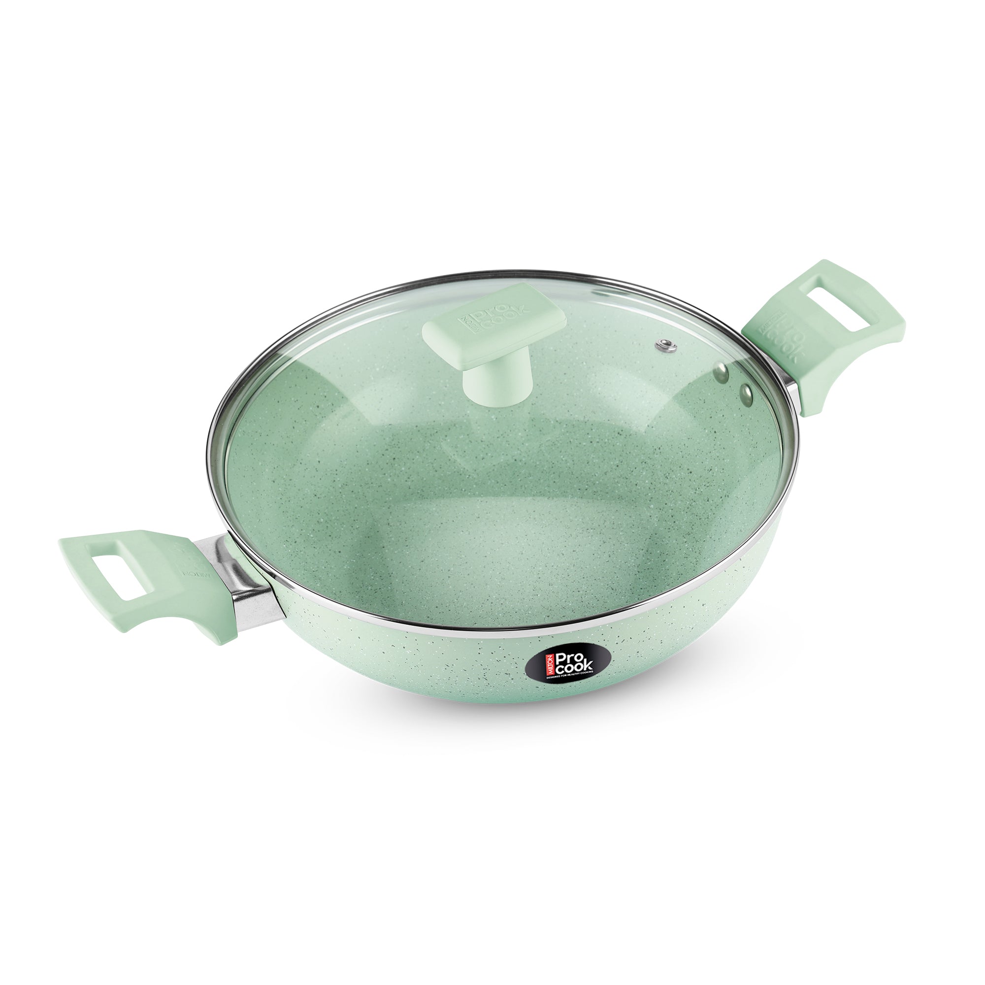 Milton Ceramic Kadhai With Lid 26cm