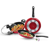 Milton Kitchen Pride Cookware Maroon Set of 3