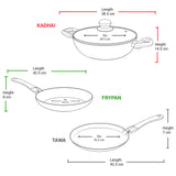 Milton Kitchen Pride Cookware Maroon Set of 3