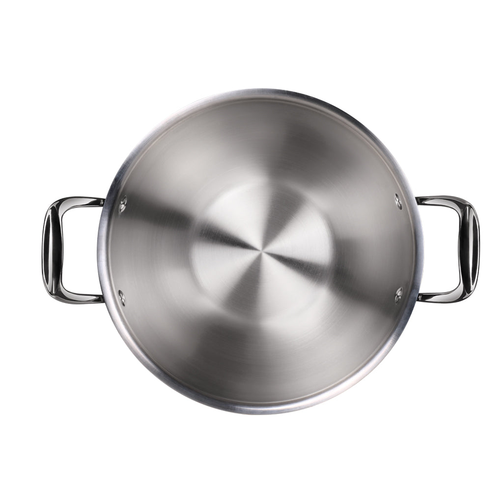 Milton Triply Stainless Steel Kadhai with Lid