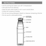 Milton Kool Steelight Stainless Steel Bottle Cyan