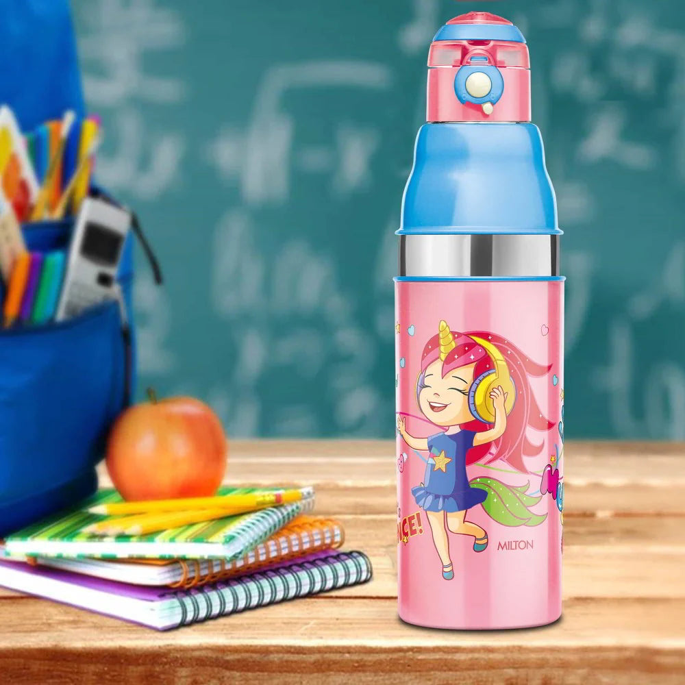 Milton Kool Stunner Kids Water Bottle Pink 400ML
