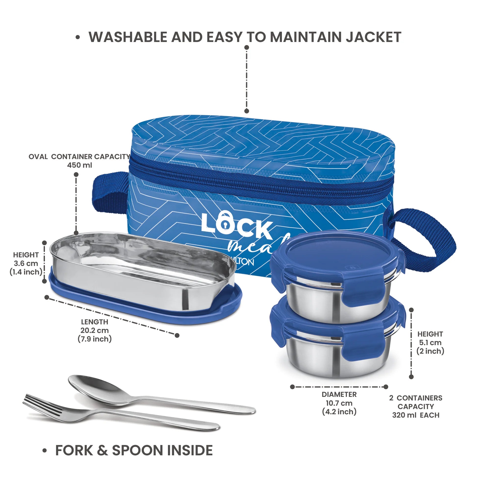 Milton Lock Meal Tiffin Special Blue