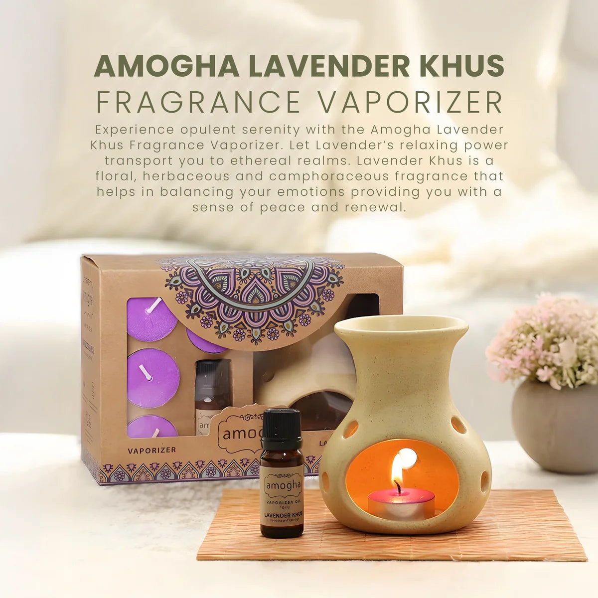 IRIS Amogha Lavender Khus Fragrance Vaporizer 10ML