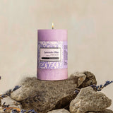 Rosemoore Lavender Blue Scented Pillar Candle 3x5 Inches