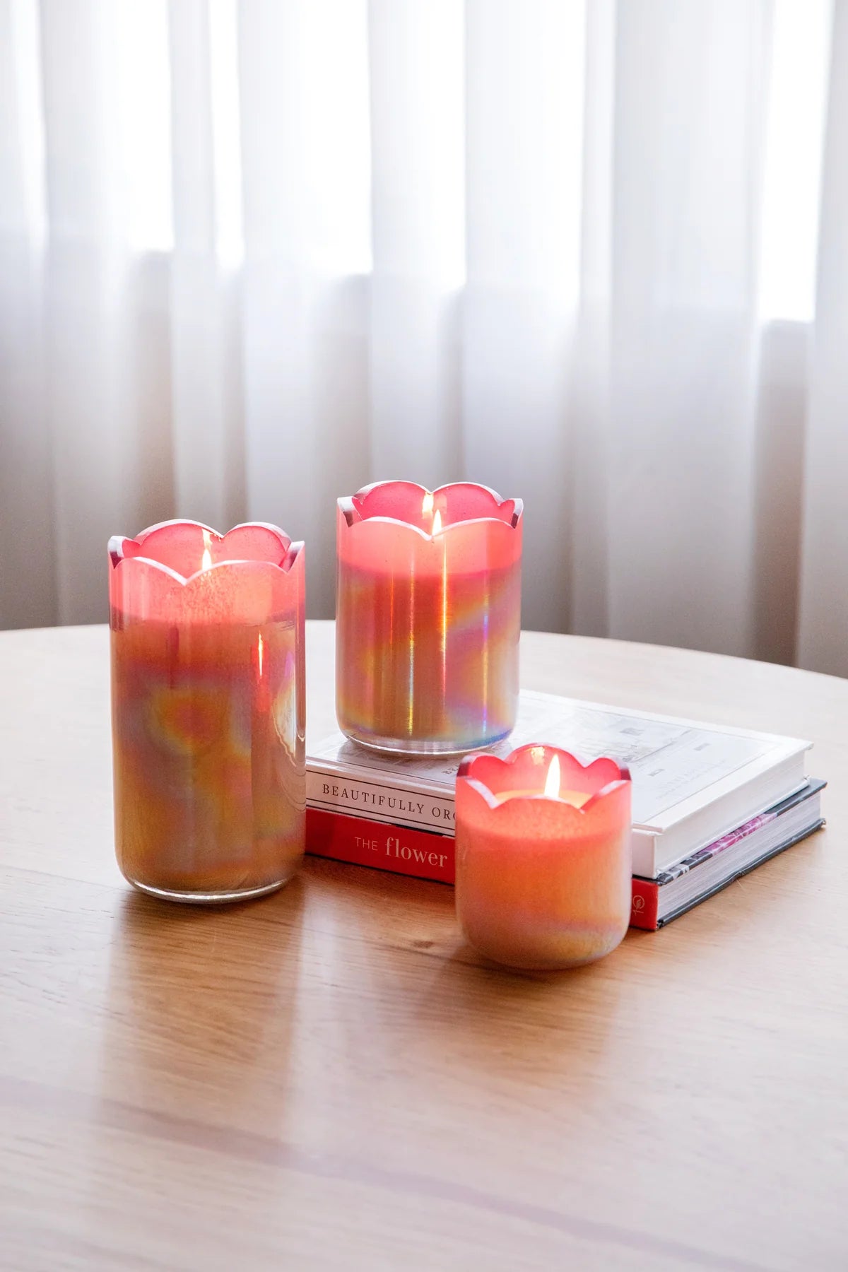 Doft Sacred Lotus - Cylinder Candle | Pink & Gold | Garden Rhapsody