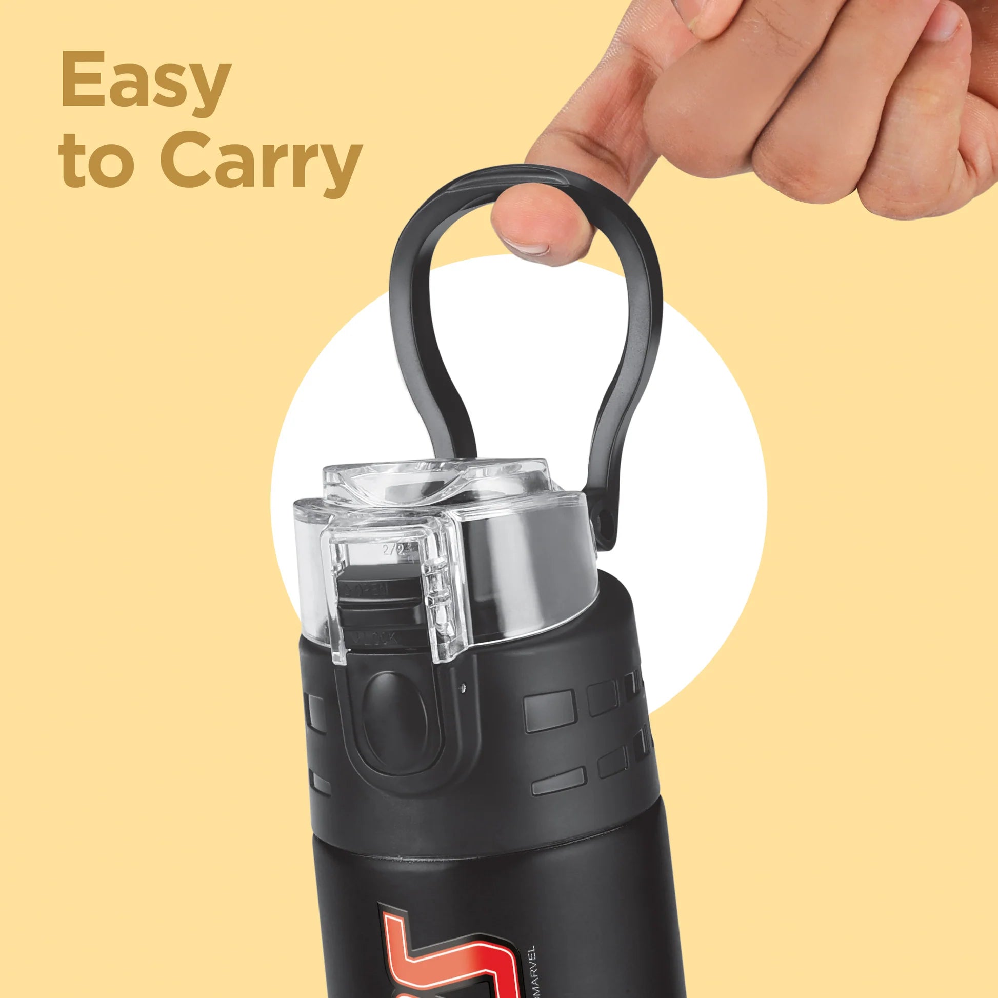 Milton Marvel Mighty Avengers Thermosteel Bottle Black 750ML