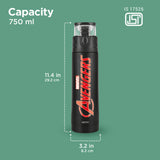 Milton Marvel Mighty Avengers Thermosteel Bottle Black 750ML