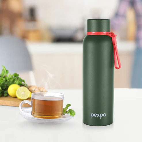 Pexpo Bravo Thermo Steel Bottle | Tri-Ply Vacuum Insulated Hot & Cold Flask