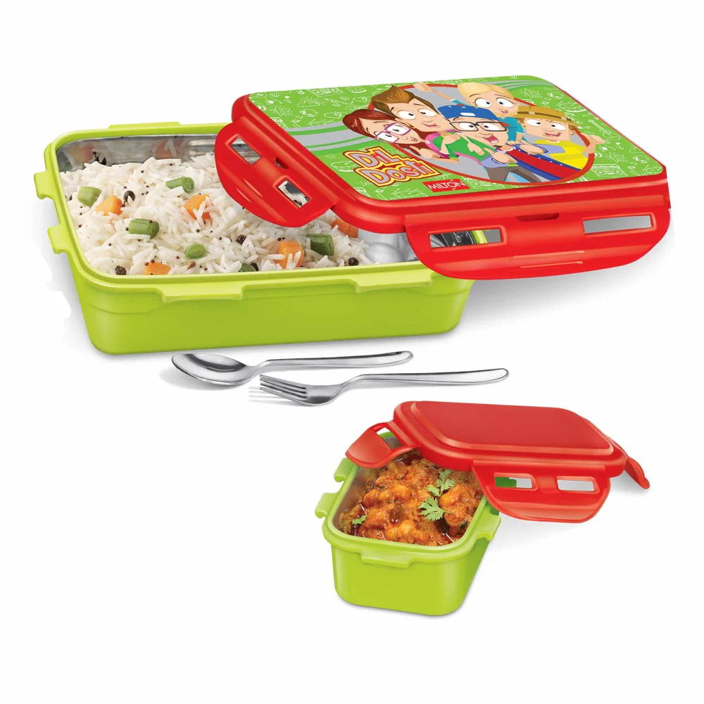 Milton Mini Fun Treat Steel Tiffin Green