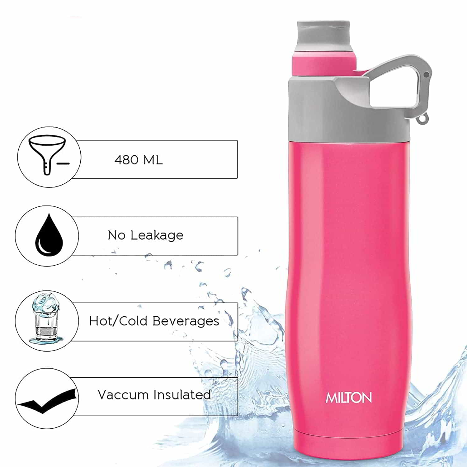 Milton Alpha Water Bottle  Pink 500ML