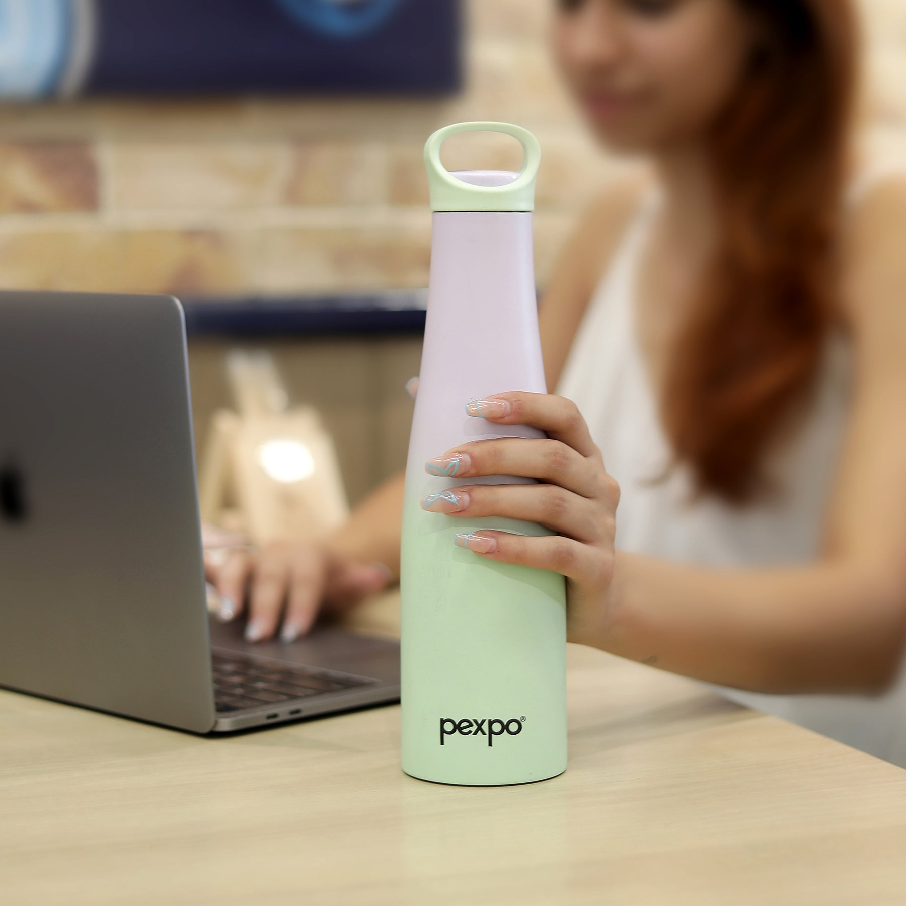 Pexpo Morocco Thermo Steel Bottle | Tri-Ply Vacuum Insulated Hot & Cold Flask | For Travel - 600 ML