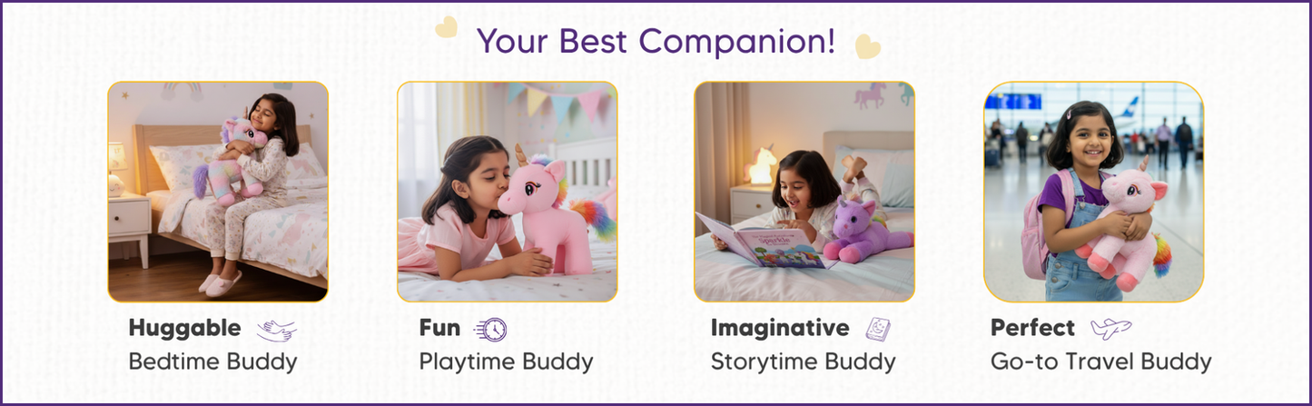 Mirada Floppy Unicorn Toy - 45cm